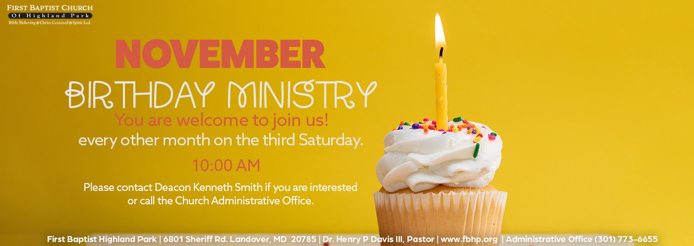 FBHP - Birthday Ministry