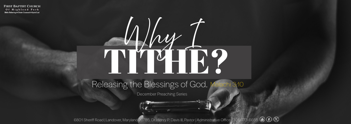 FBHP - Why I Tithe Teaching